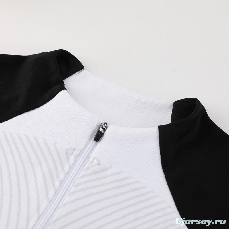 2024 Nike White/Black Half Zipper Jacket+Pants