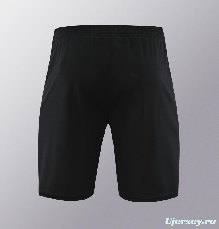 24/25 Manchester United Black Short Sleeve Jeresy+Shorts