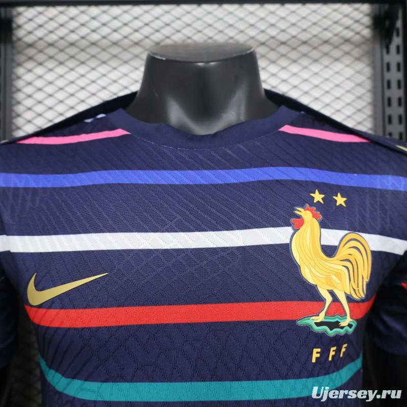 Player Version 2024 France Training Stripe Jersey