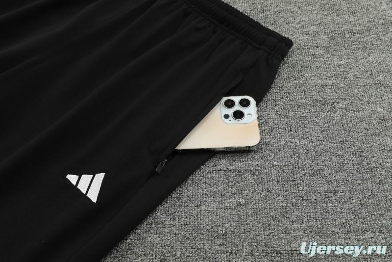 2024 Algeria Black Hoodie  Full Zipper Hoodie Jacket+Pants