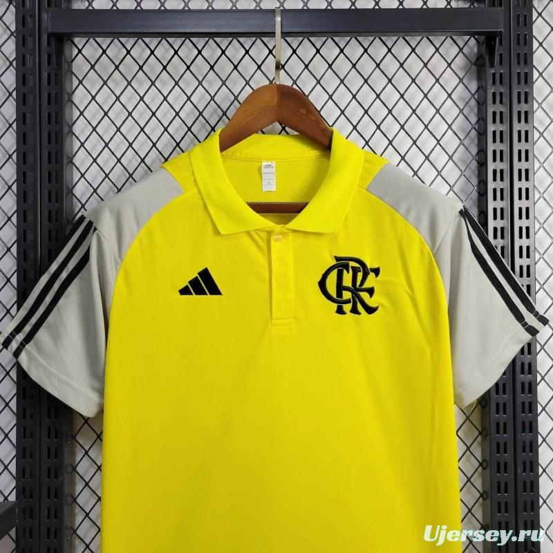 24/25 Flamengo Yellow Polo Jersey