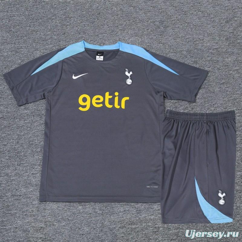 23/24 Tottenham Hotspur Light Dark Cotton Short Sleeve Jersey+Shorts