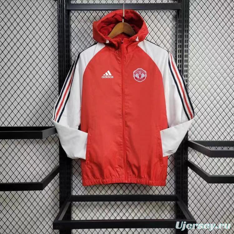 24/25 Manchester United Red Windbreaker