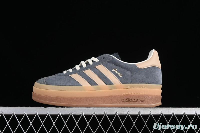 Adidas Originals Gazelle Bold IE0428 Low-Top Sneakers with Thick Sole for Casual Wear Anti-Slip and Durable - IE0428