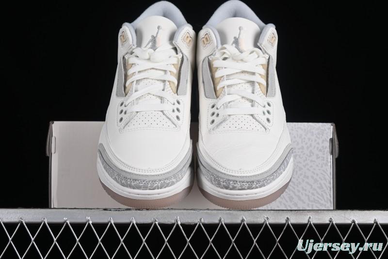 Nike Air Jordan 3 Retro Craft Ivory Sneakers - FJ9479-100