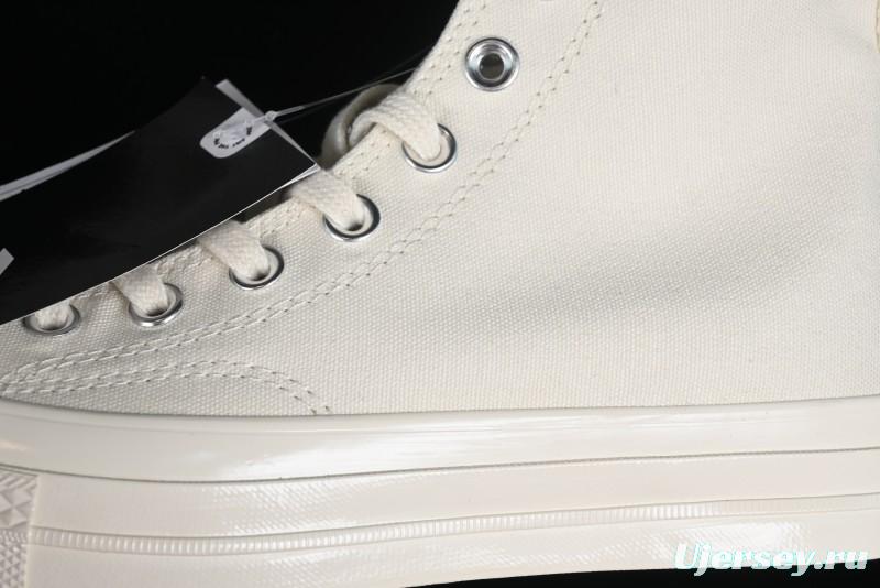 Converse Chuck 1970s Original Cream White High-Top Casual Canvas Shoes - 162210C