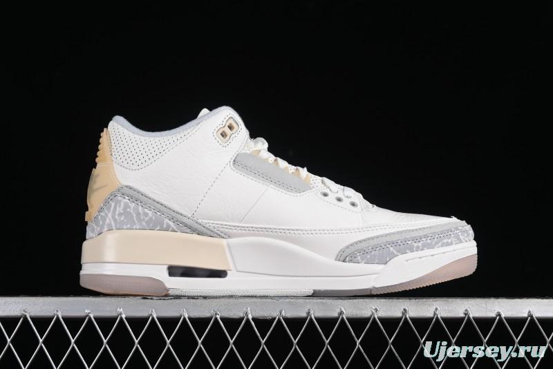 Nike Air Jordan 3 Retro Craft Ivory Sneakers - FJ9479-100