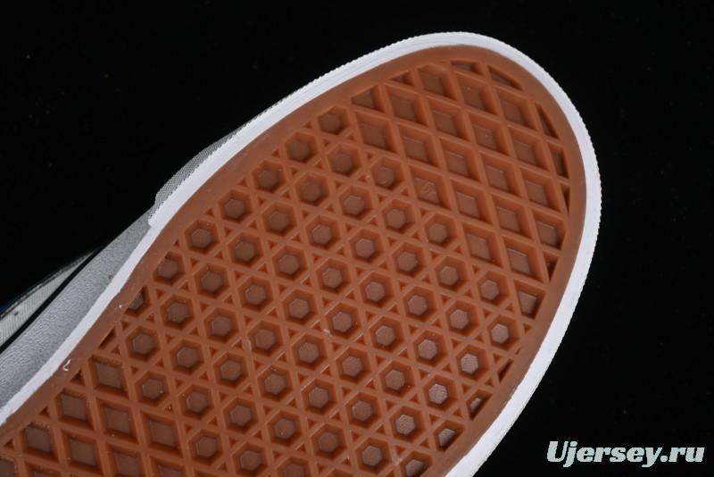 Vans Classics Knu Skool White Blue Brown Colorblock Chunky Tongue Skate Shoes - VN0009QCDMV