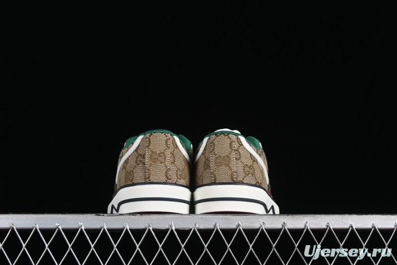 Gucci Tennis 1977 Print Sneaker Retro Casual Canvas Shoes - 02JPO9064