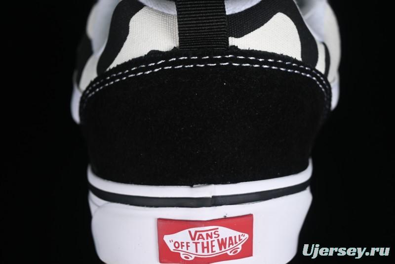 Vans Classics Knu Skool Cow Print Chunky Tongue Skate Shoes - VN0009QCB9P