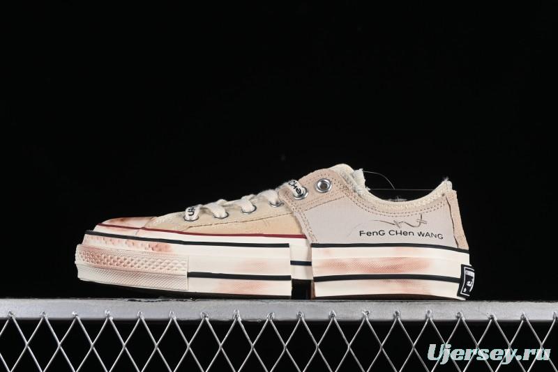 Feng Chen Wang Converse Chuck 70 Low 2-in-1 Deconstructed Canvas Sneakers - A07718C