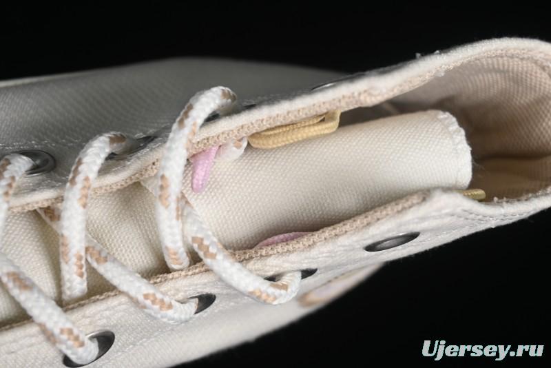 Converse Chuck All Star Lift Platform Utility White High Top Breathable Canvas Casual Shoes - A08767C