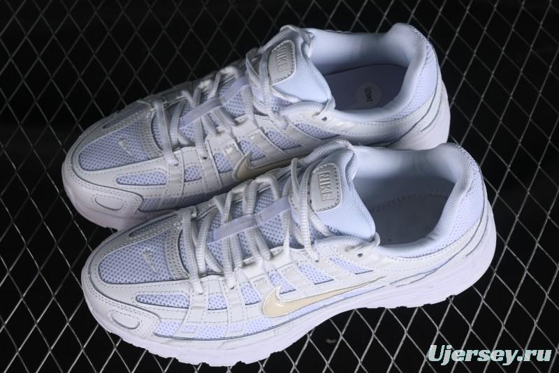 Nike P-6000 Retro Casual Sneaker Dad Shoes with Layered Design - CD6404-100