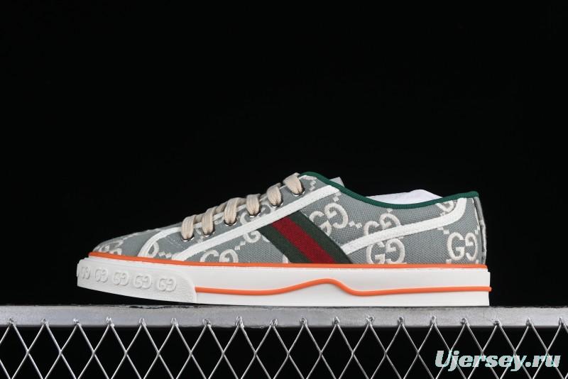 Gucci Tennis 1977 Print Sneaker Retro Casual Canvas Shoes - 02JPO9064