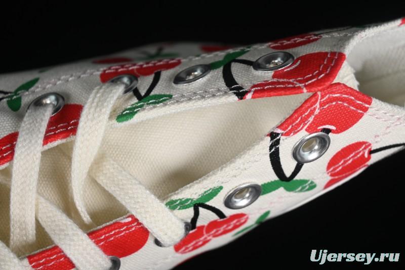 Converse Chuck 1970s Official Cherry Embroidery Platform Vulcanized Canvas Sneakers - A08096C