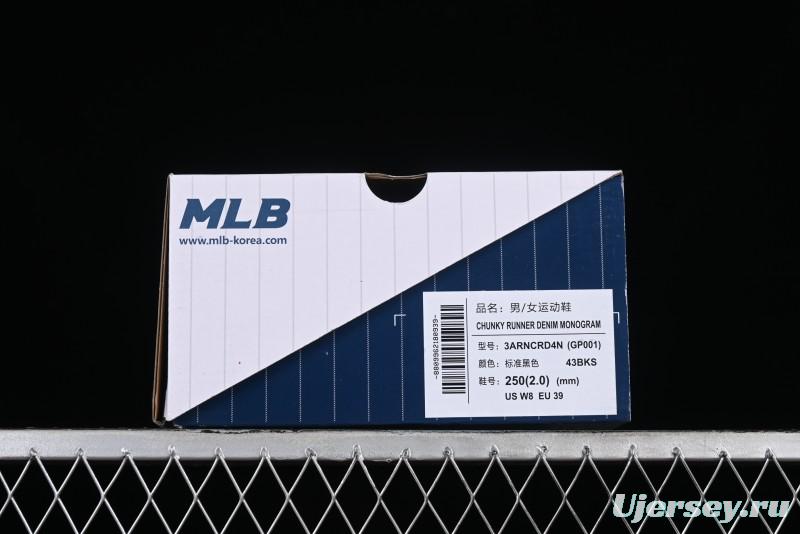 New York Yankees MLB Chunky Runner Basic Lightweight Casual Sneakers - 3ARNCRD4N43BKS