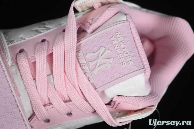 MLB NY Chunky Liner New York Yankees Velcro Print Logo Lightweight Platform Casual Sneakers - 3ASXCMM4N50PKS