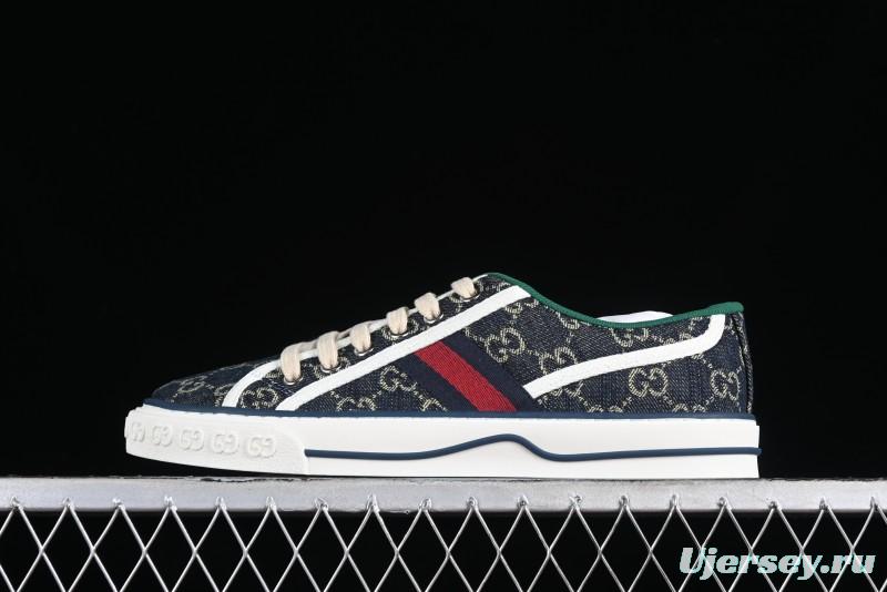 Gucci Tennis 1977 Print Sneaker Retro Casual Canvas Shoes - 02JPO9064