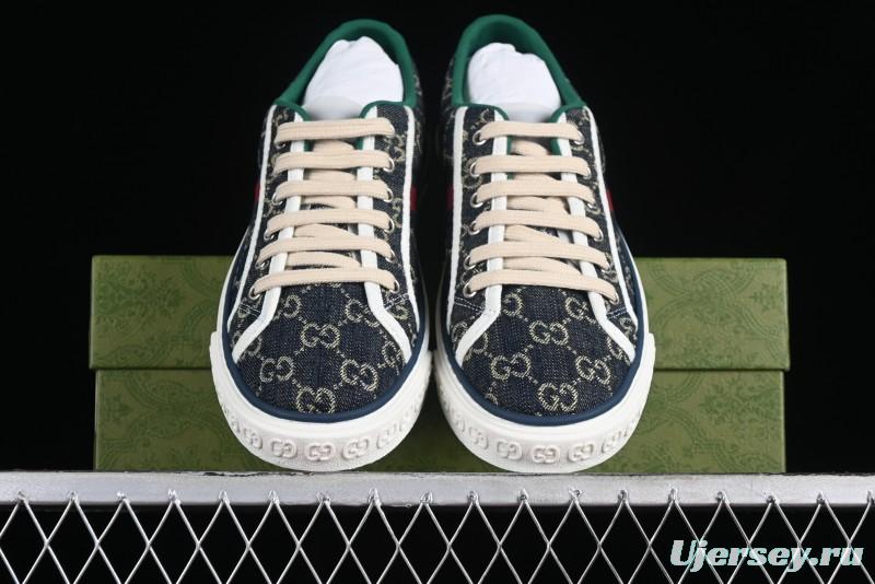 Gucci Tennis 1977 Print Sneaker Retro Casual Canvas Shoes - 02JPO9064