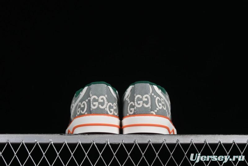 Gucci Tennis 1977 Print Sneaker Retro Casual Canvas Shoes - 02JPO9064