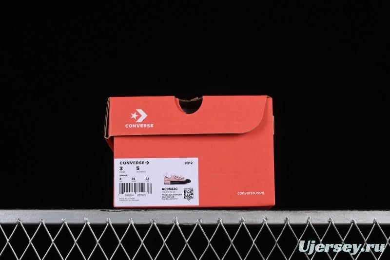 Converse Chuck 70s Low-Top Casual Sneakers with Black-Pink Chain Design - A09542C