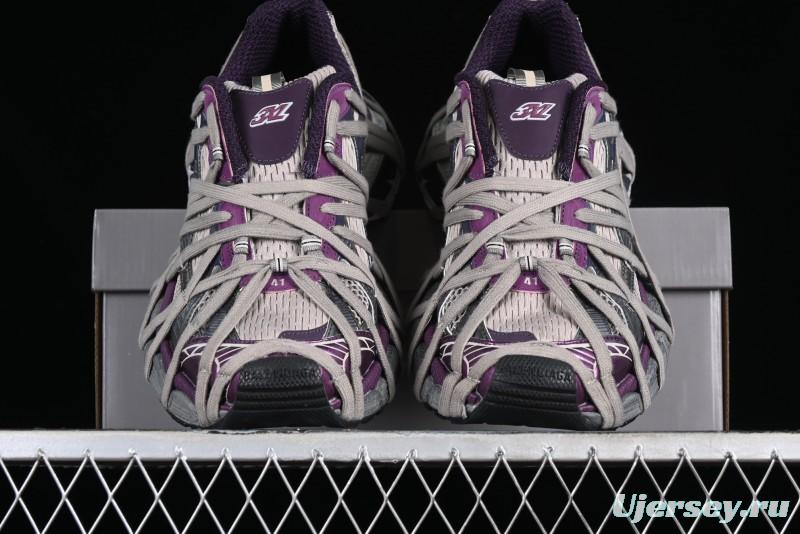 Balenciaga Phantom Sneaker 10th Generation Lace-Up Running Shoes with Transparent Heel Strap - W3XL51269