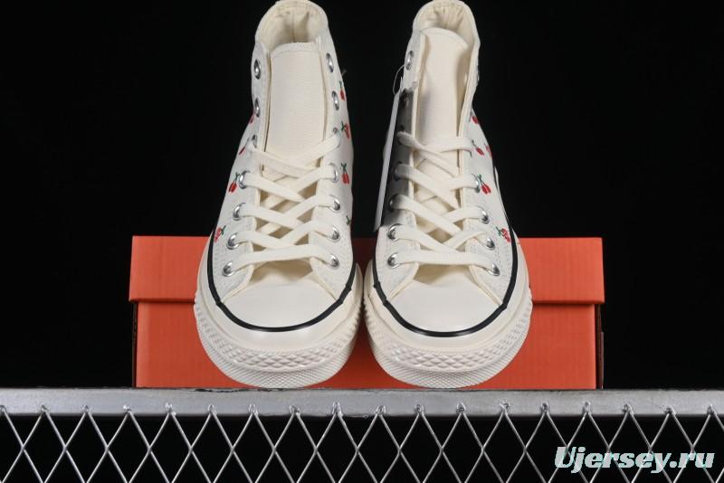 Converse Chuck 1970s Official Cherry Embroidery Canvas Sneakers - A08863C