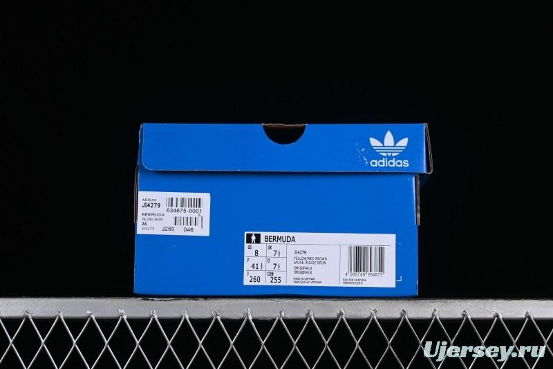 Adidas Originals Bermuda JI4279 Suede Slip-Resistant Lightweight Low-Top Sneakers - JI4279