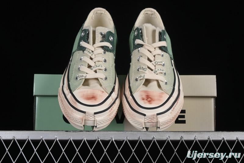 Feng Chen Wang Converse Chuck 70 Low Unisex Deconstructed Canvas Sneakers - A07636C