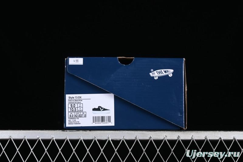 Vans Premium Sport 73 Classic Black & White Suede Low-Top Skate Shoes - VN000CR1BA2