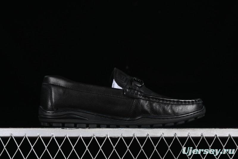 ECCO Soft Moc Series Loafers Men's British Slip-On Driving Shoes - 65707001001