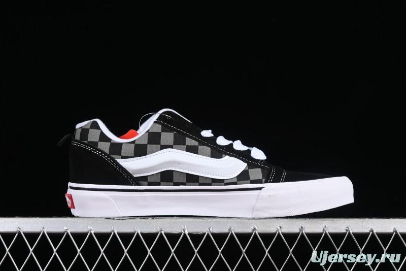 Vans Classics Knu Skool Retro Skate Shoes with Thick Tongue and Oversized Toe - VN0009QCB9P