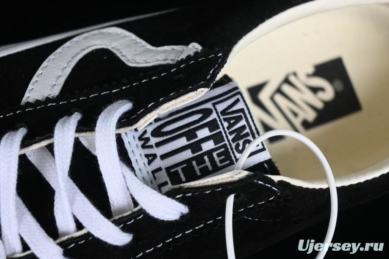 Vans Premium Sport 73 Classic Black & White Suede Low-Top Skate Shoes - VN000CR1BA2