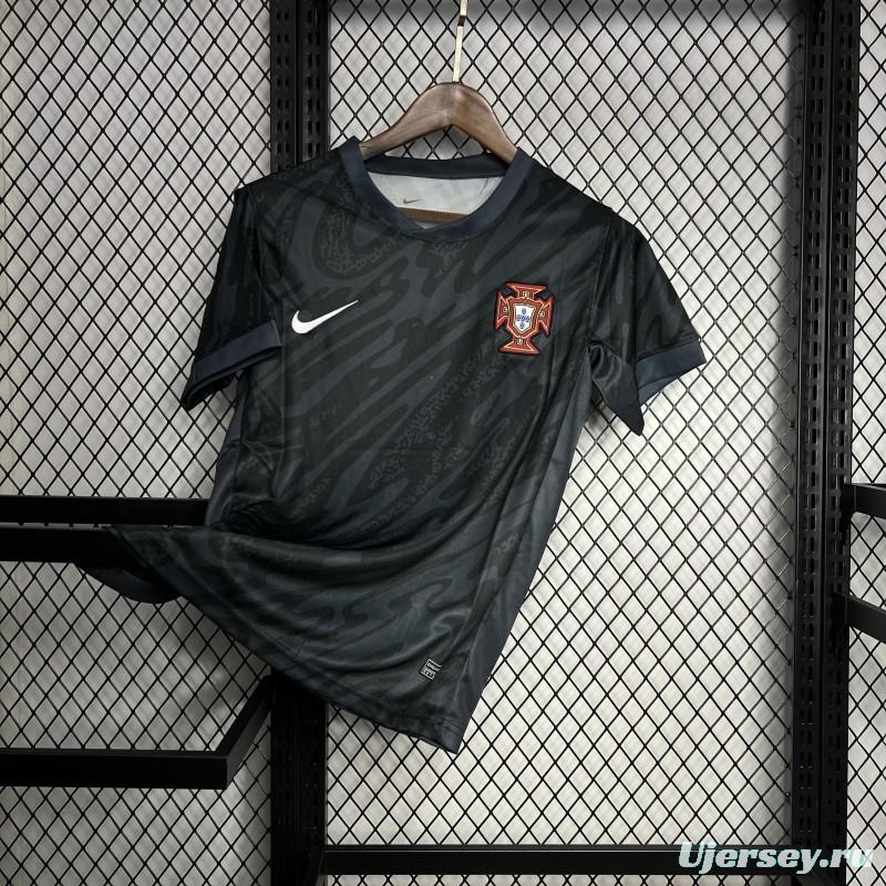2024 Portugal Euro Black Goalkeeper Jersey