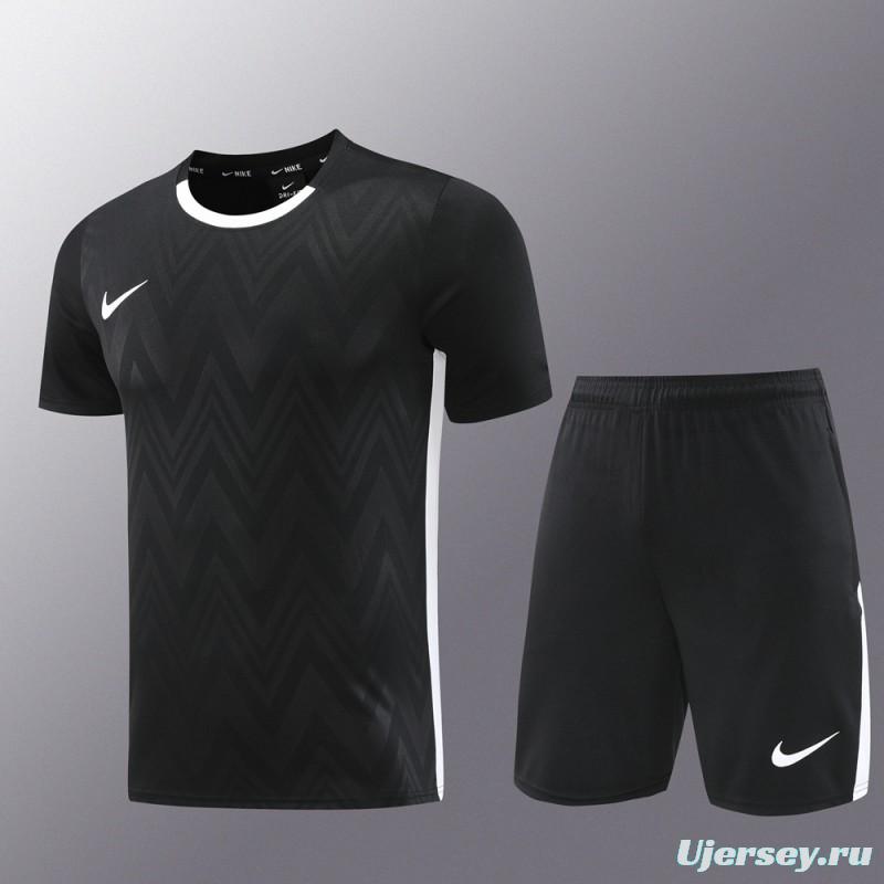 24/25 Nike Black Short Sleeve Jersey+Shorts