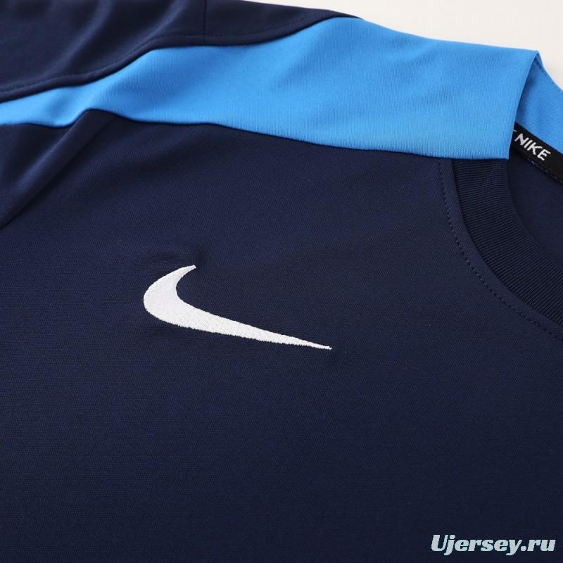 24/25 Nike Navy/Blue Short Sleeve Jersey+Shorts