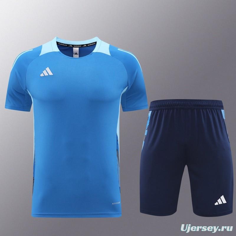 24/25 Adidas Blue Short Sleeve Jersey+Shorts