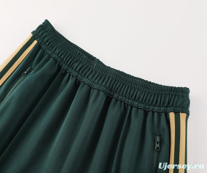 24/25 Adidas Original Green Full Zipper Jacket +Long Pants