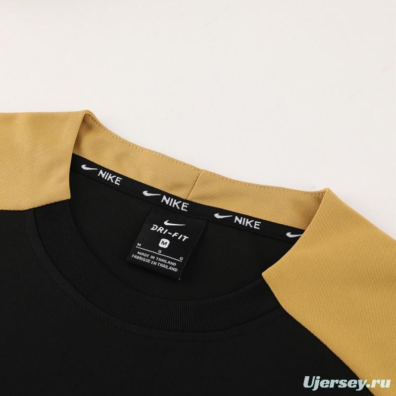 24/25 Nike Black/Golden Short Sleeve Jersey+Shorts