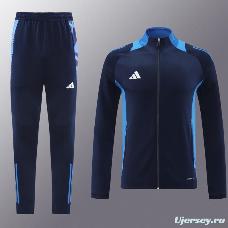 24/25 Adidas Navy/Blue Full Zipper Jacket +Long Pants