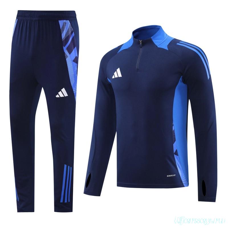 2024 Adidas Navy Half Zipper Jacket +Long Pants