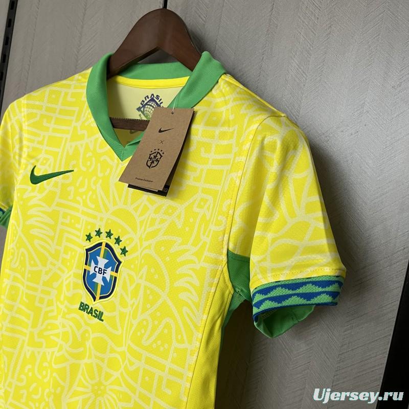 2024 Womens Brazil Home Shirt Jersey