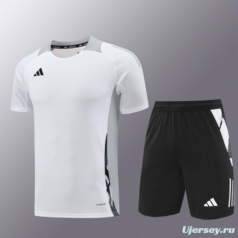 24/25 Adidas White Short Sleeve Jersey+Shorts