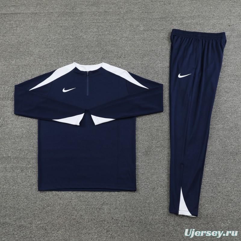 24/25 Nike Navy Half Zipper Jacket+Long Pants