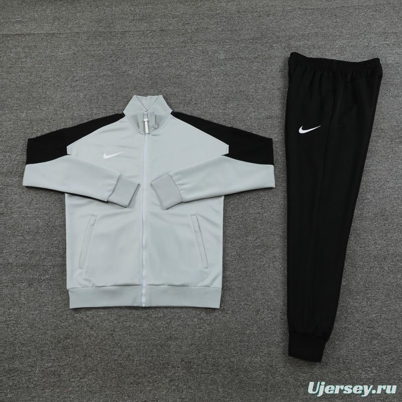 24/25 Nike Grey/Black Full Zipper Jacket +Long Pants