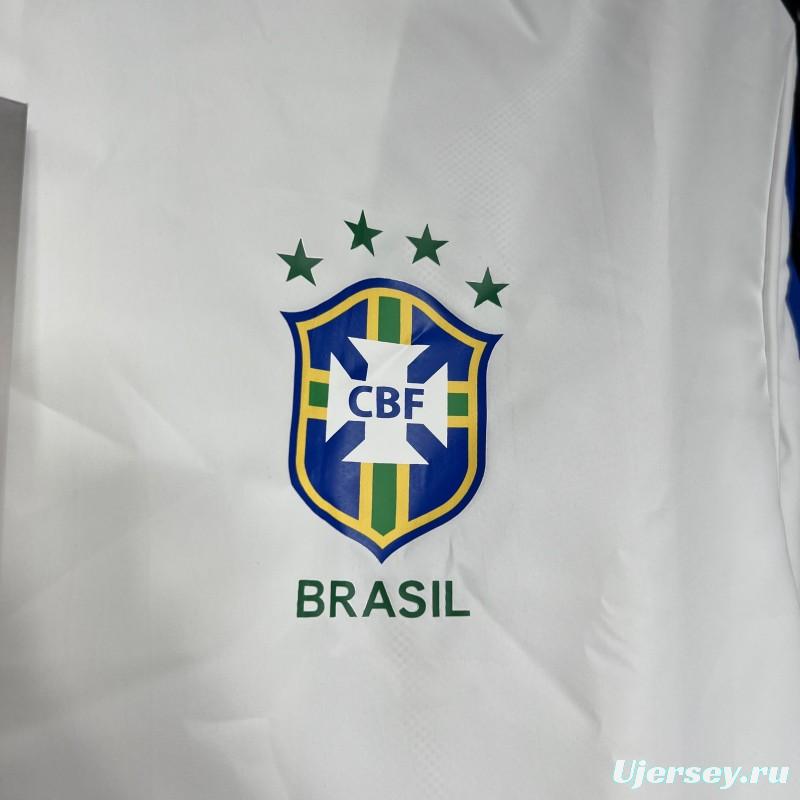 Retro 1994 Brazil White Windbreaker