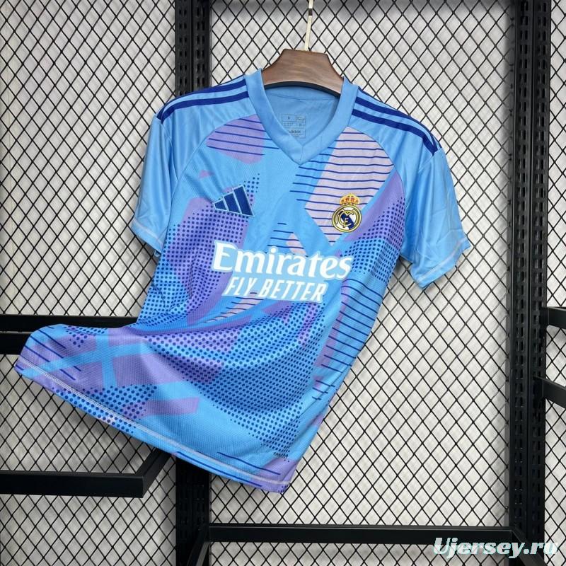 24/25 Real Madrid Goalkeeper Blue Jersey