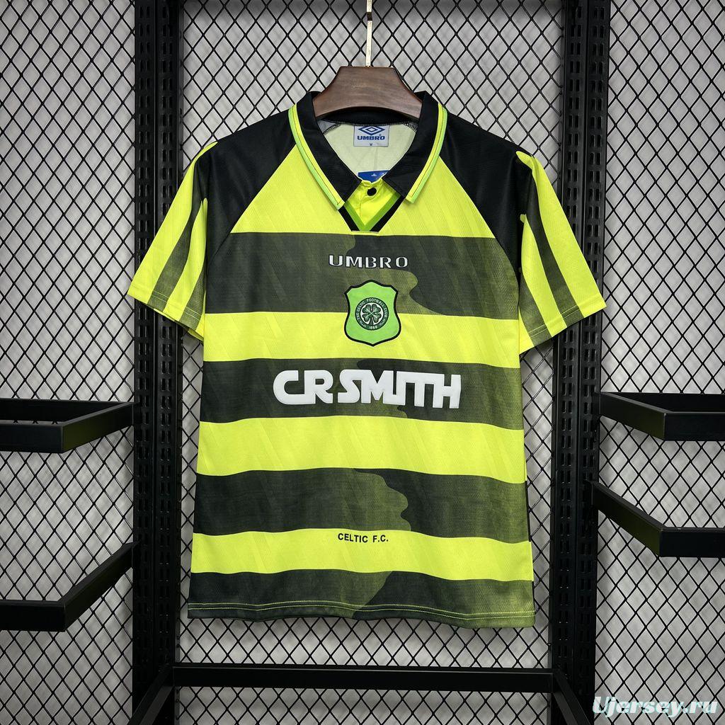 Retro 96/97 Celtic Away Yellow/Black Jersey