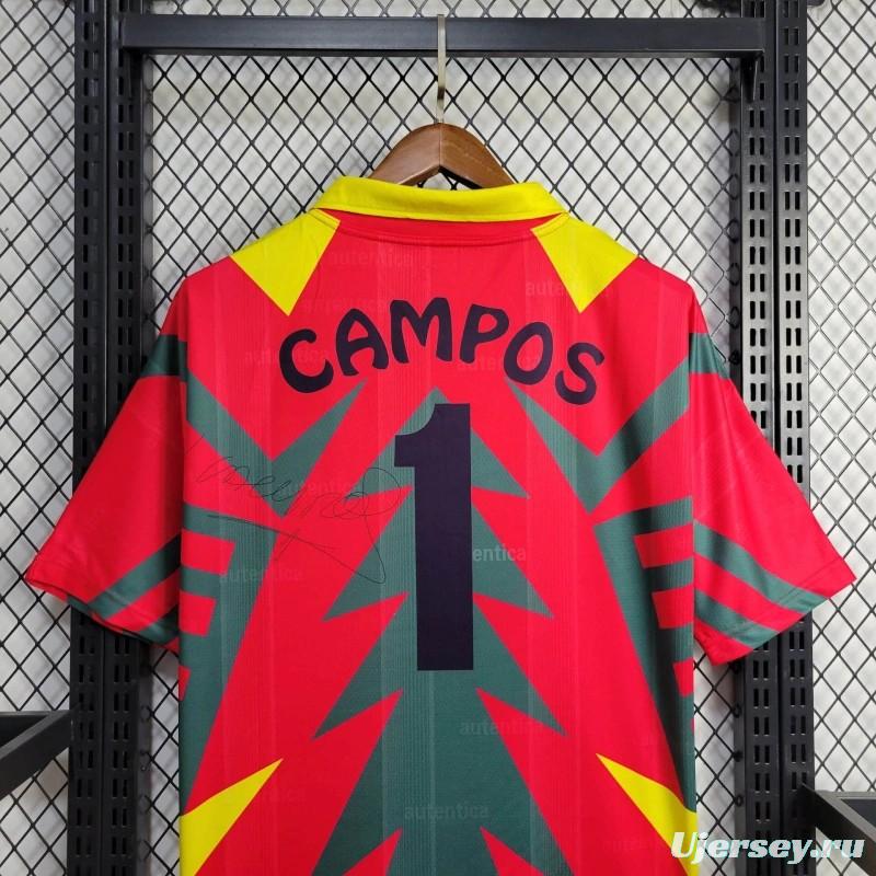 Retro 1998 Mexico World Cup Goalkeeper Red Jersey