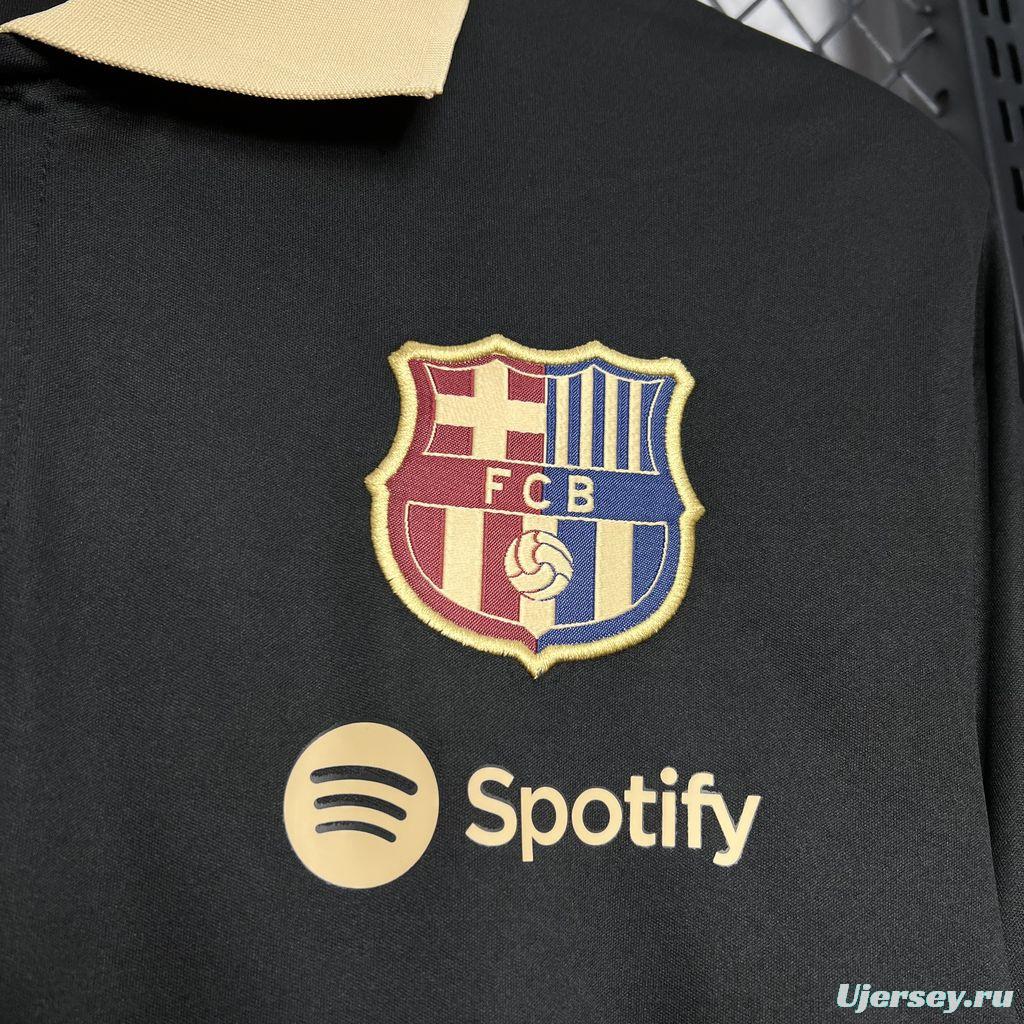 24/25 Barcelona Polo Black Jersey